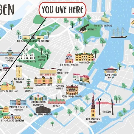 Stylish 5 Person In Vibrant Urban Area * Copenhague